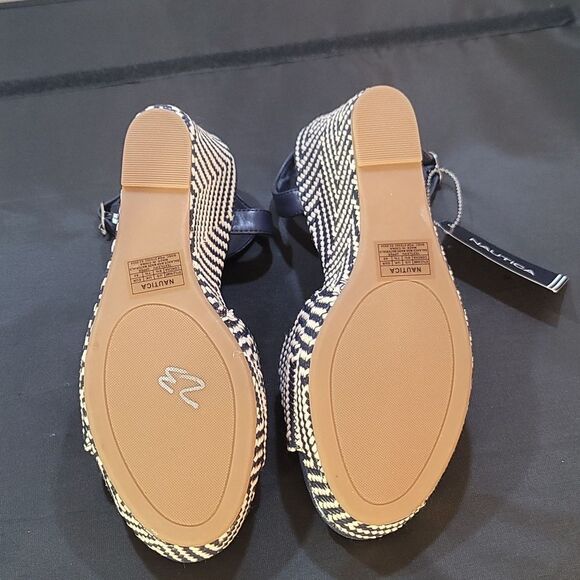 BRAND NEW NAUTICA OPEN TOE HIGH HEEL WEDGE SANDAL - Picture 14 of 15